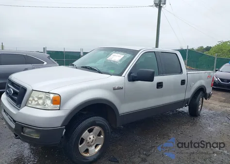 2005 Ford F150 Supercrew из США, поврежденный, VIN 1FTPW14505FA21136